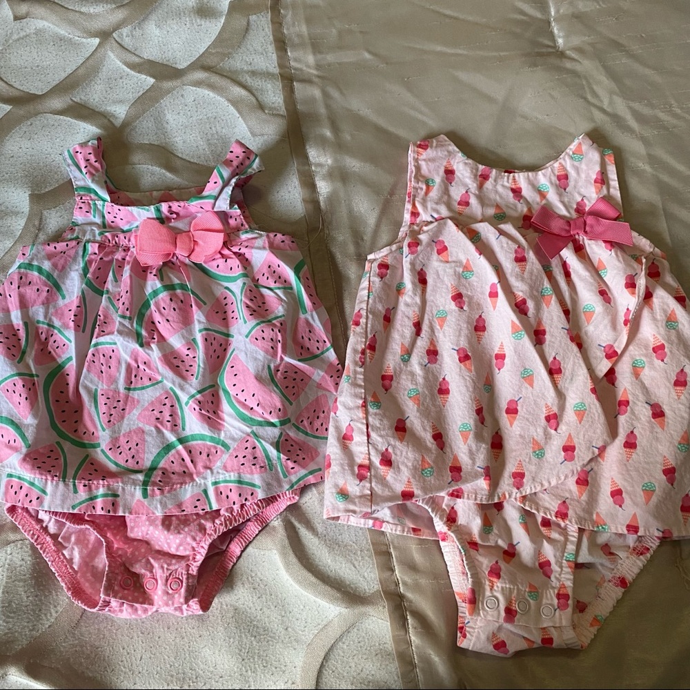 2 Just One You Baby Girls Outfit 6mo